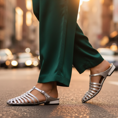 Women's Buckle Flats