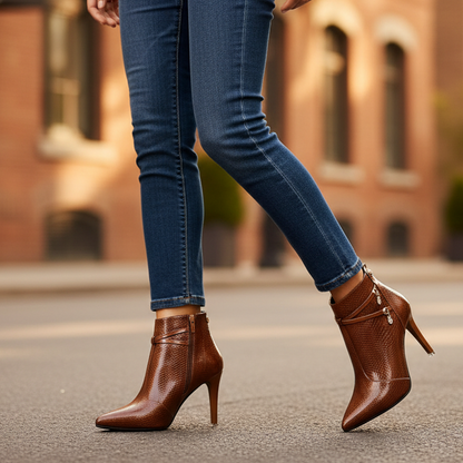 Valencia Women's Leather Ankle Boots