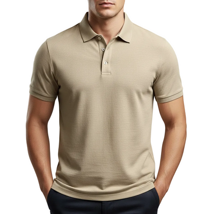 Men's Cotton Polo Shirt Collared - VibreMode
