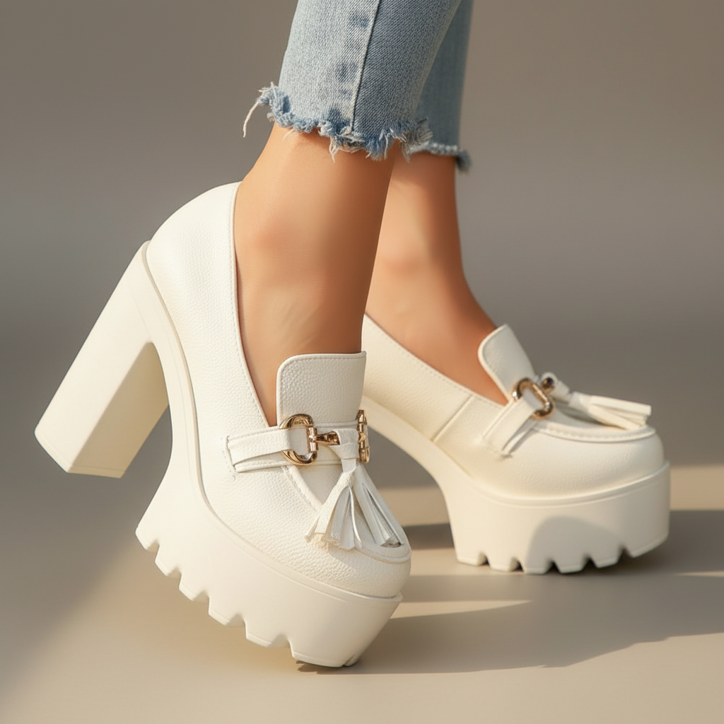 Women's Savina Platform Block Heel Shoes