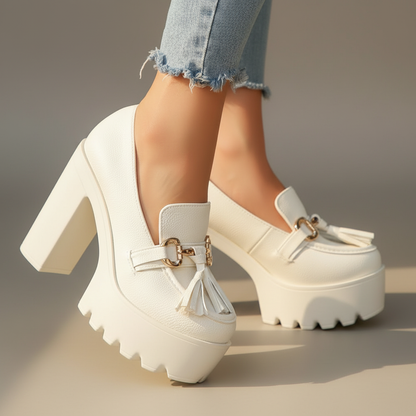 Women's Savina Platform Block Heel Shoes