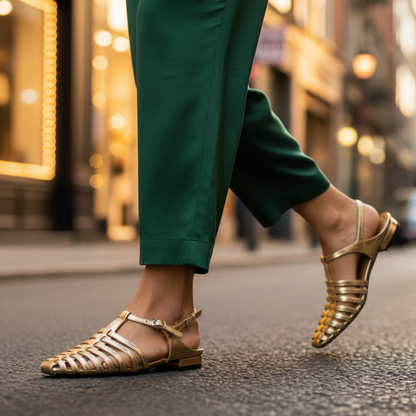 Women's Buckle Flats