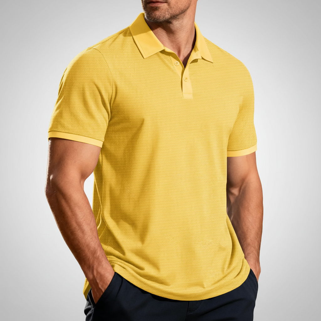 Men's Waffle Collar Shirt