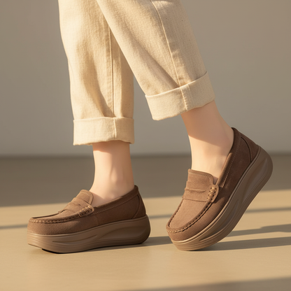 Rosalie Women's Suede Platform Walking Shoes