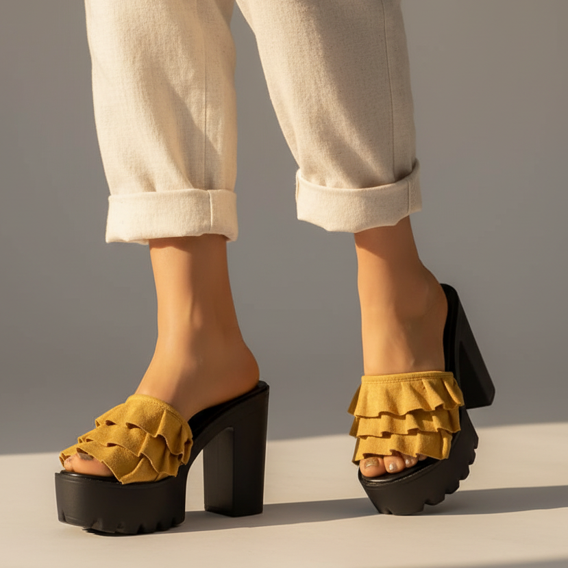 Milana Women's Platform Block Heel Sandals
