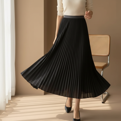 Women's Pleated A-Line Skirt