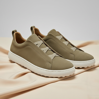 Lusano Men's Suede Sneakers Brown