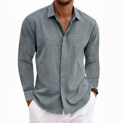 Shoreline Men's Collared Full Sleeve Shirt