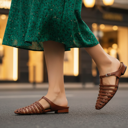 Women's Buckle Flats