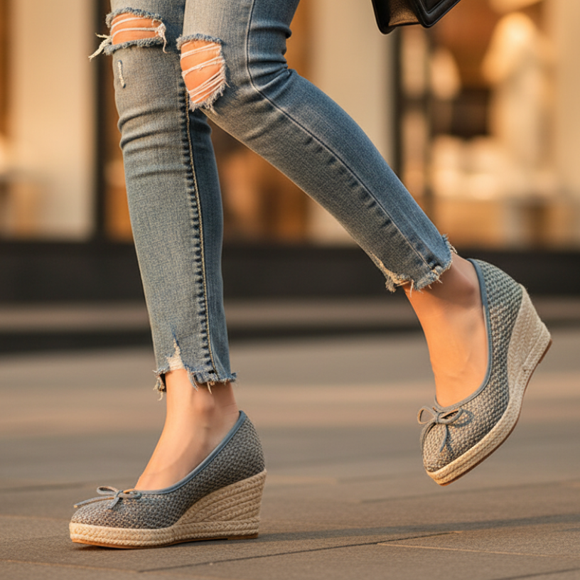 Taylor Women's Espadrille Wedge Slip-On Flats