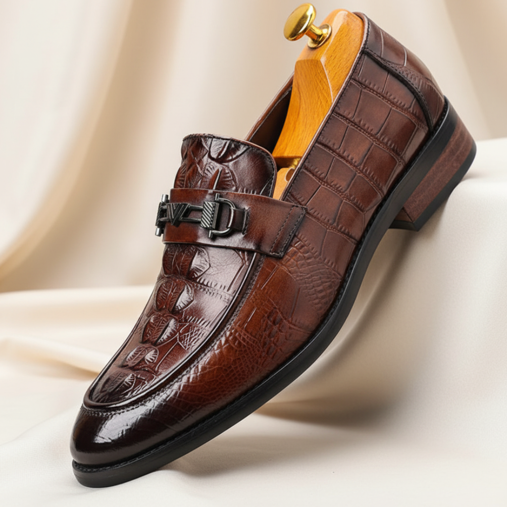 Men's Leather Slip On Shoes - VibreMode