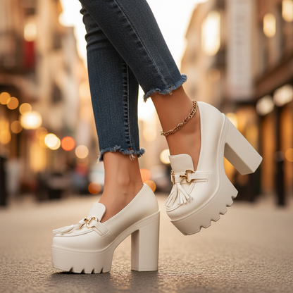Women's Savina Platform Block Heel Shoes