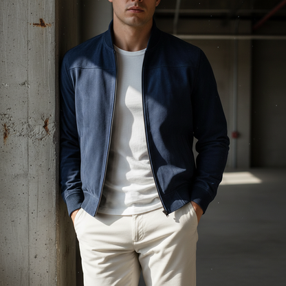 Castello Men's Classic Bomber Jacket