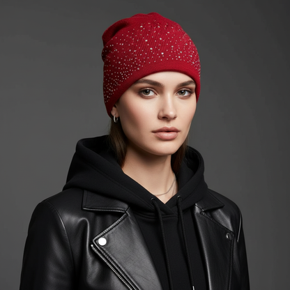 Women's Rhinestone Beanie