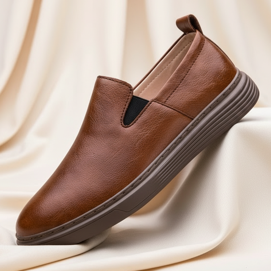 Panache Mens Leather Loafers - VibreMode