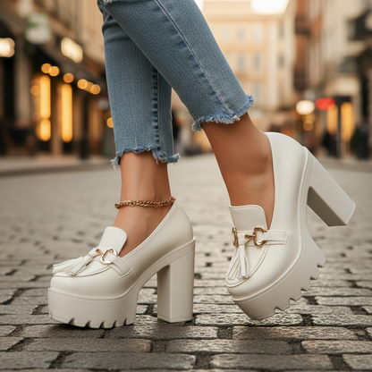 Women's Savina Platform Block Heel Shoes