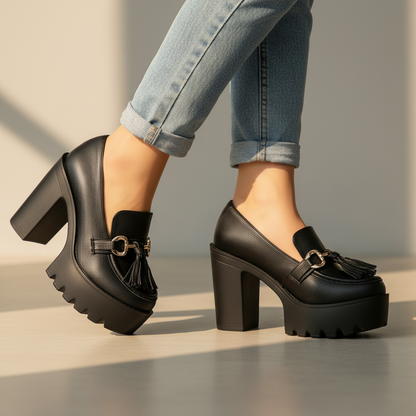 Women's Savina Platform Block Heel Shoes