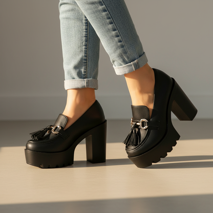 Women's Savina Platform Block Heel Shoes