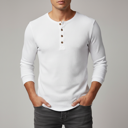 Lusso Men's Long Sleeve Dress Shirt