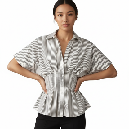 Women's Short Sleeve Peplum