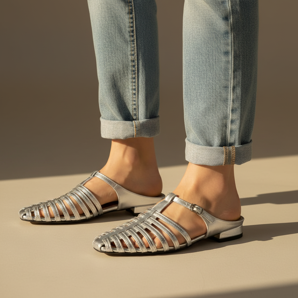Women's Buckle Flats
