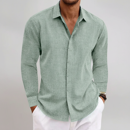 Hudson Men's Collared Full Sleeve Shirt