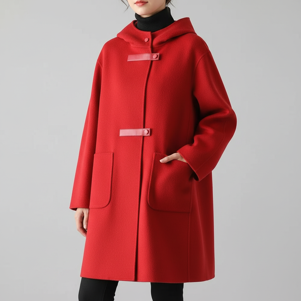 Womens Wool Hooded Coat