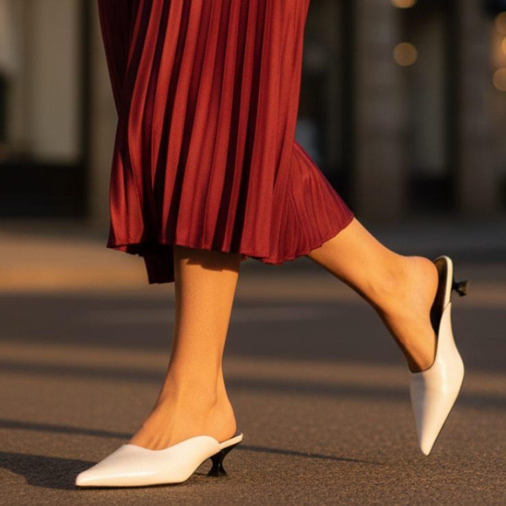 Women's Leather Pointed Toe Flats