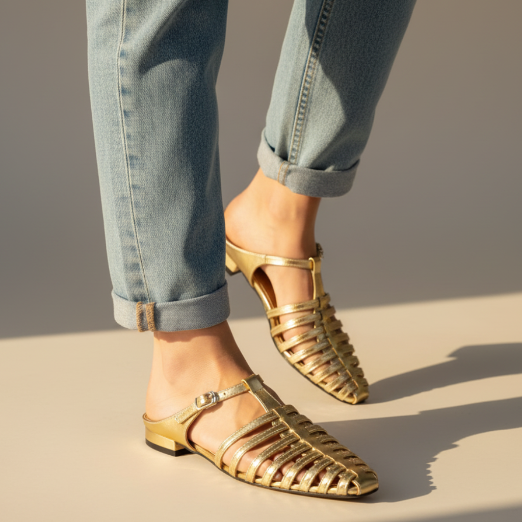 Women's Buckle Flats