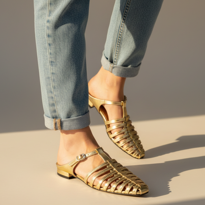 Women's Buckle Flats