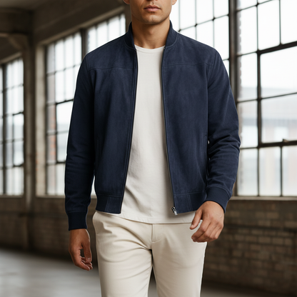 Castello Men's Classic Bomber Jacket