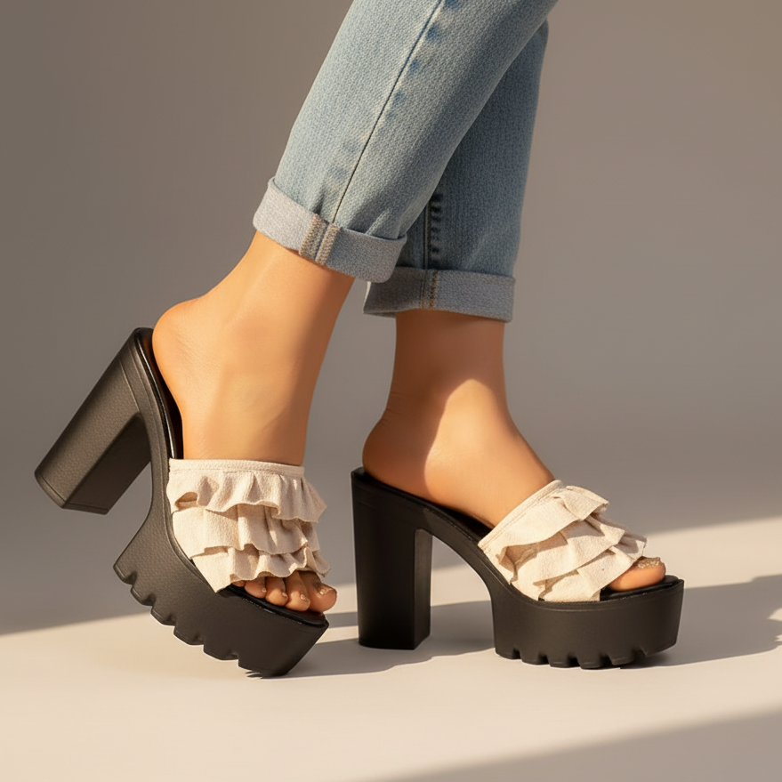 Milana Women's Platform Block Heel Sandals