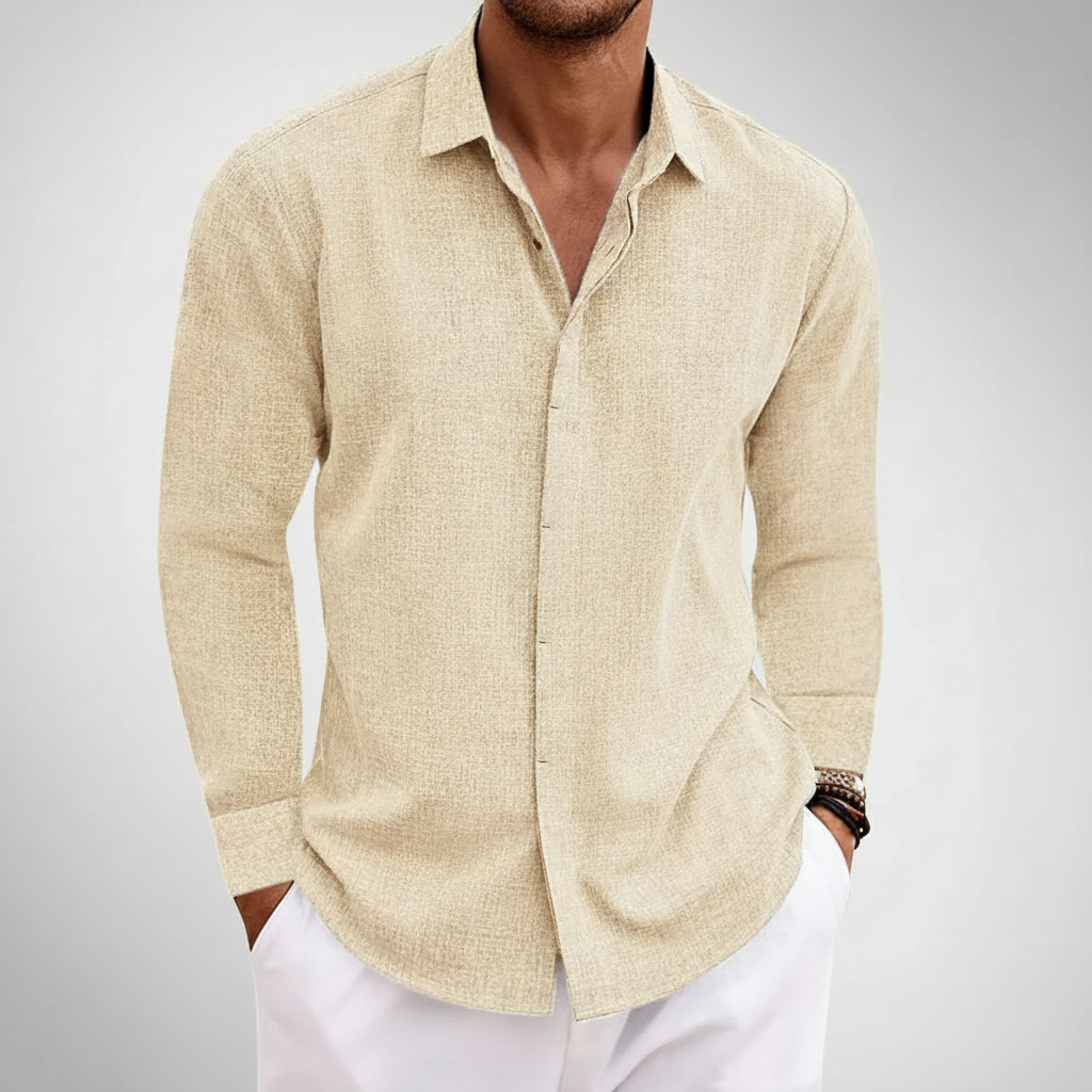 Hudson Men's Collared Full Sleeve Shirt
