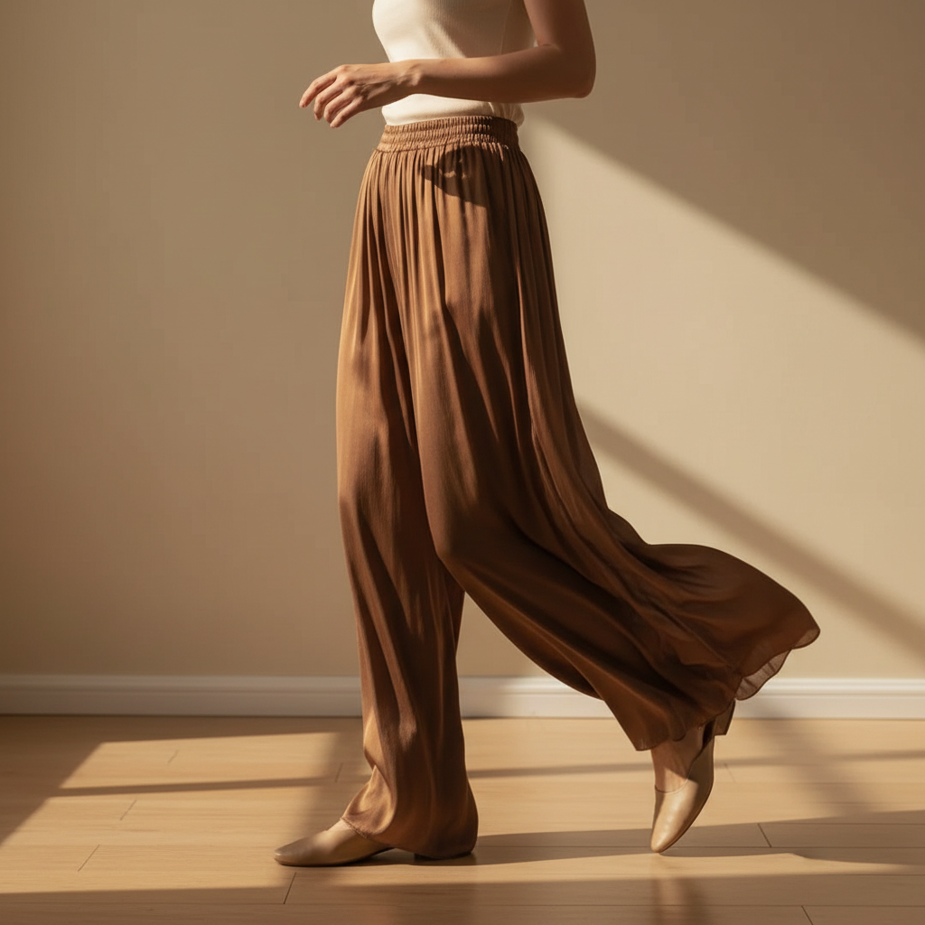 Women's Wide Leg Linen Pants - VibreMode