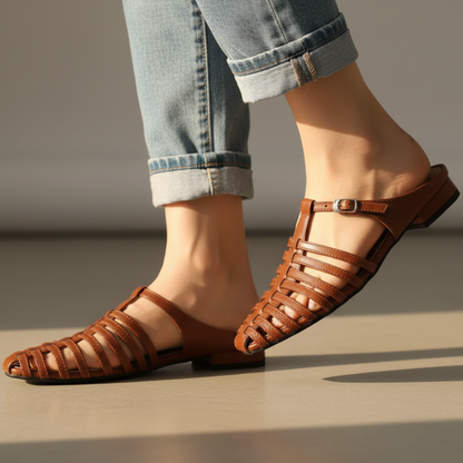 Women's Buckle Flats