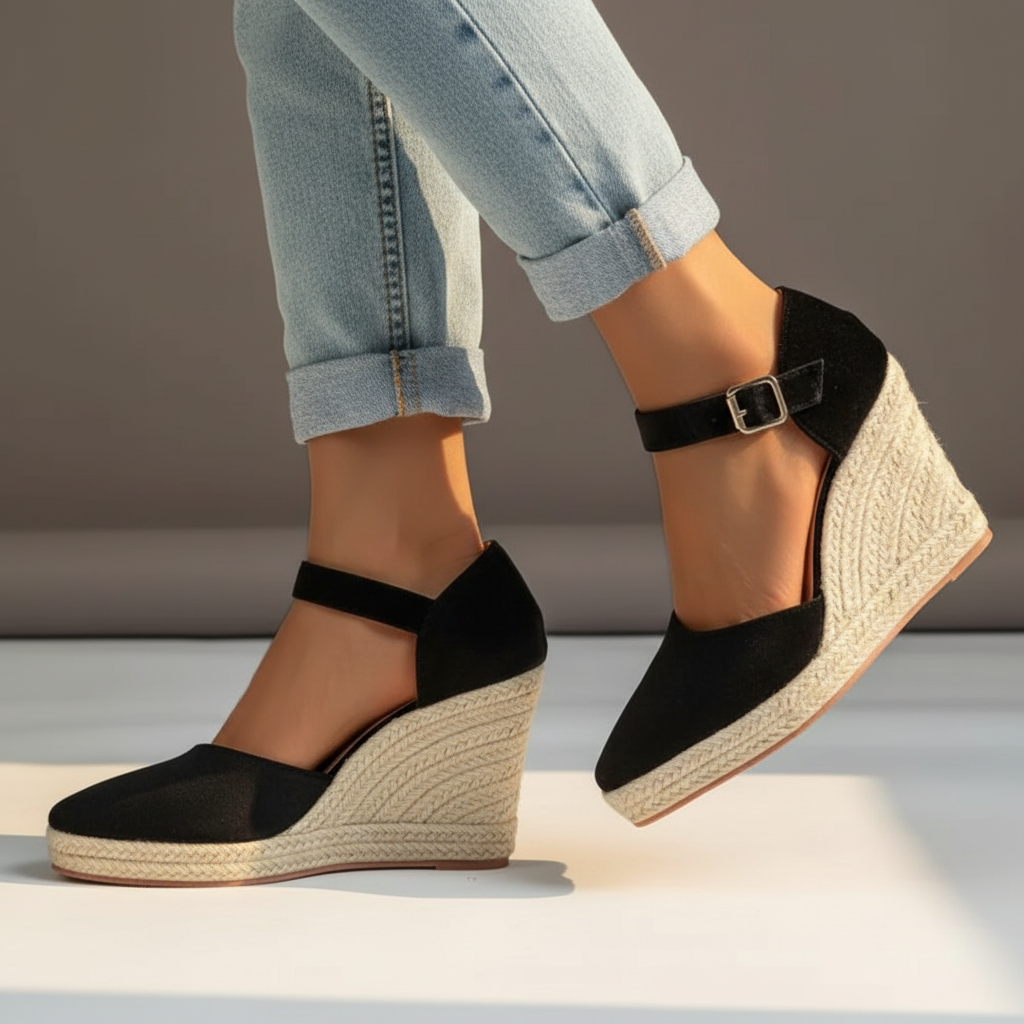 Zia Women's Ankle Strap Wedge Sandals - VibreMode
