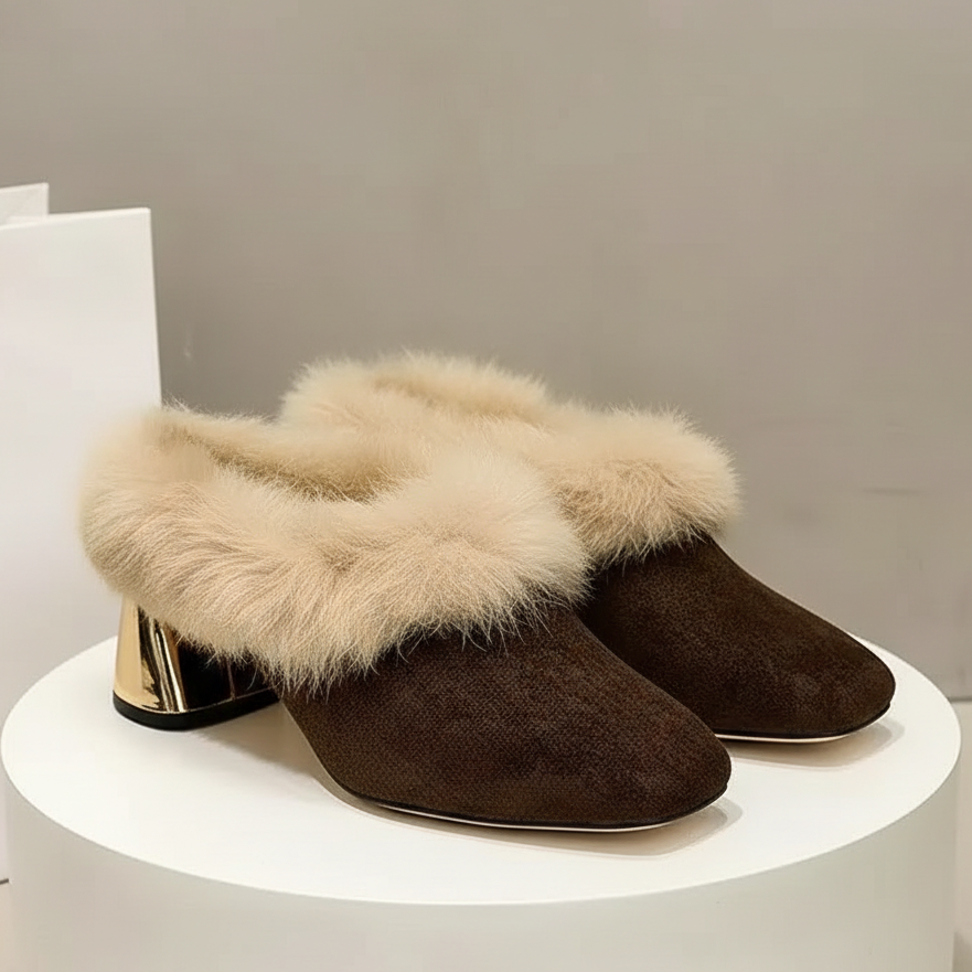 Whisper Fur Mule Shoes