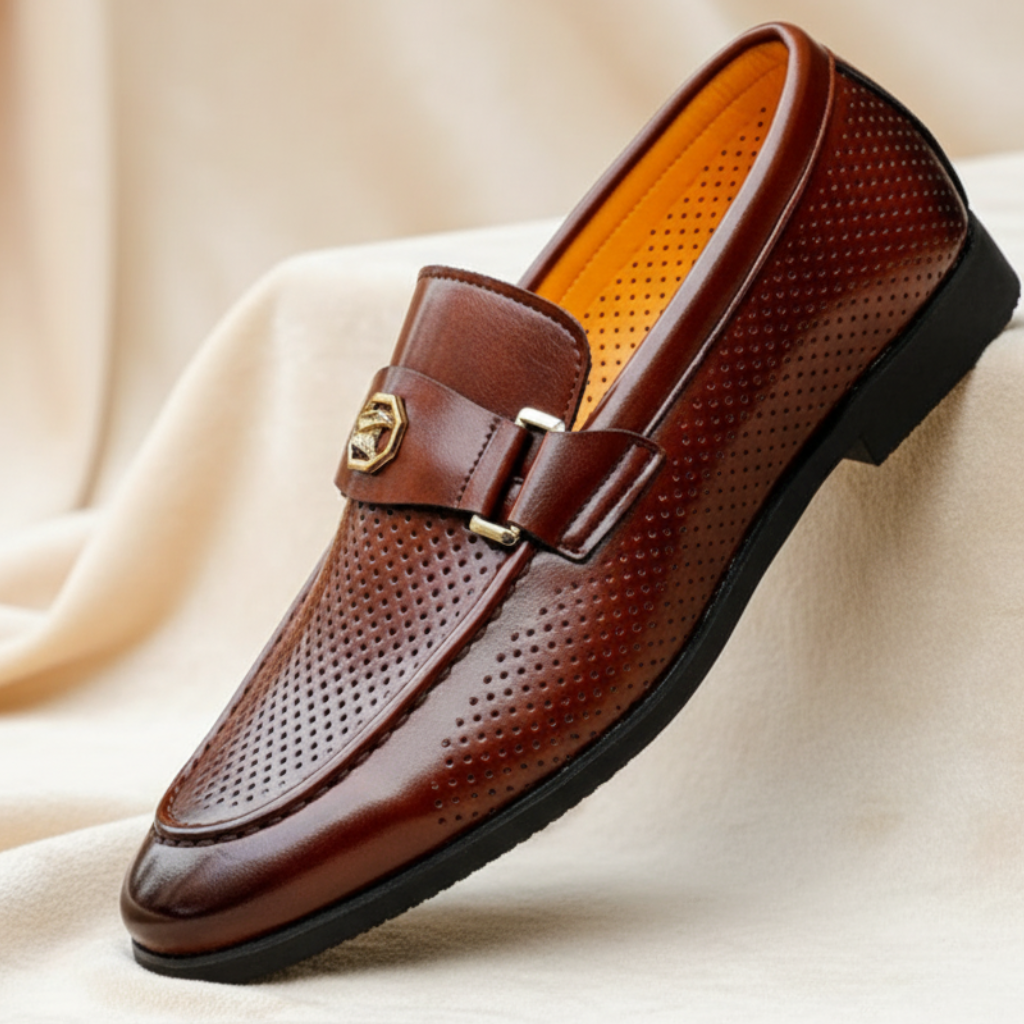 Italian Leather Men's Loafers - VibreMode