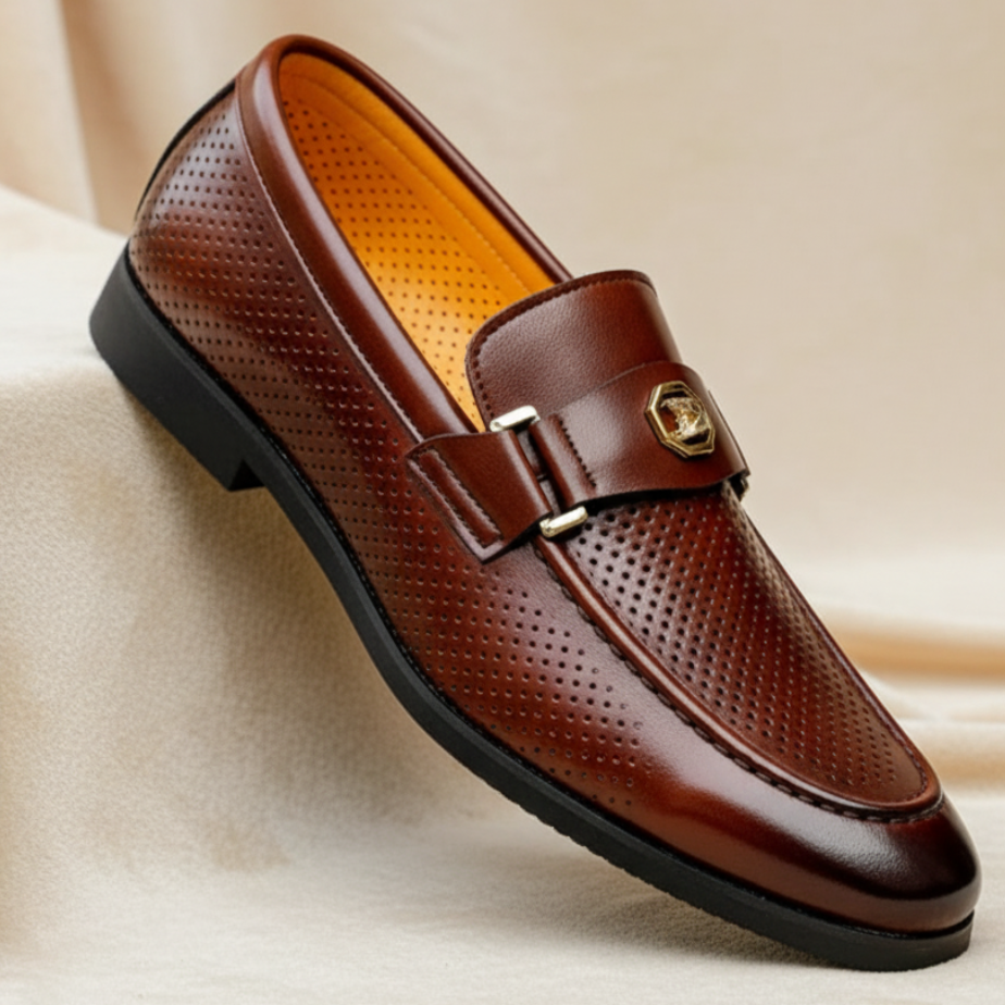 Italian Leather Men's Loafers