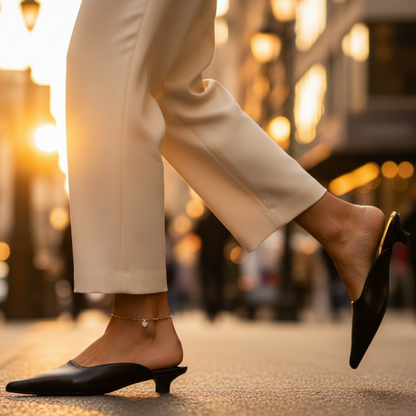 Women's Leather Pointed Toe Flats