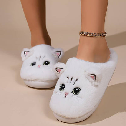Cozy Cat Slippers Warm Fleece
