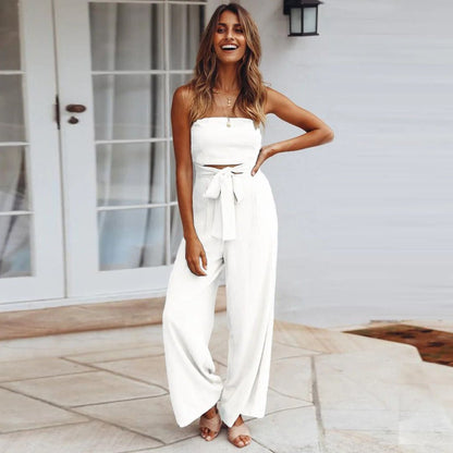 Beachy | Women's Strapless Wide Leg Summer Jumpsuit