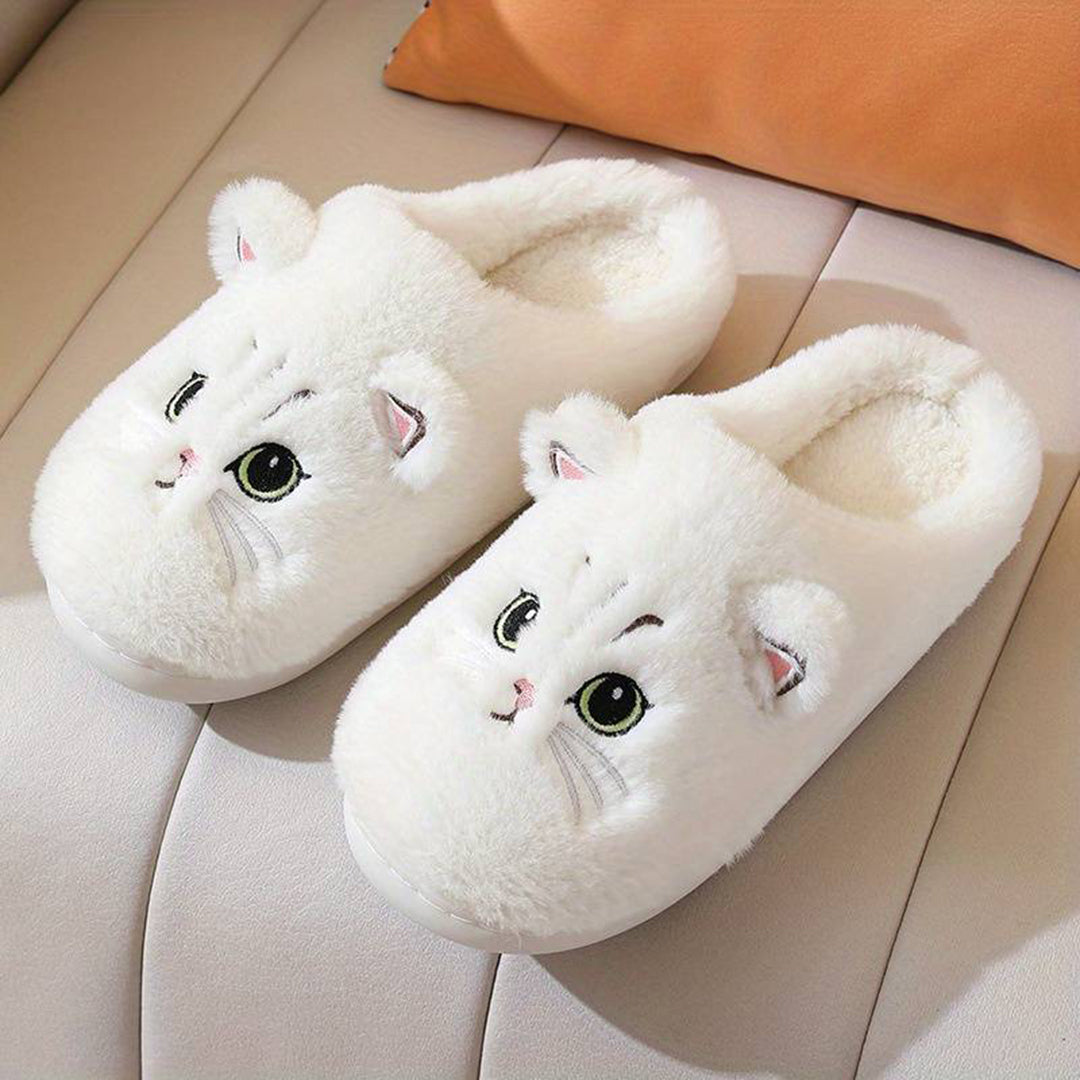 Cozy Cat Slippers Warm Fleece - VibreMode