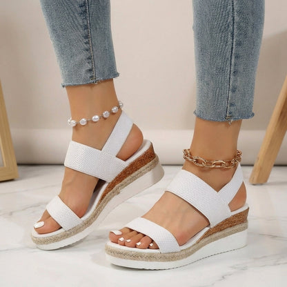 Women's Orthopedic Espadrille Sandals Elastic Straps