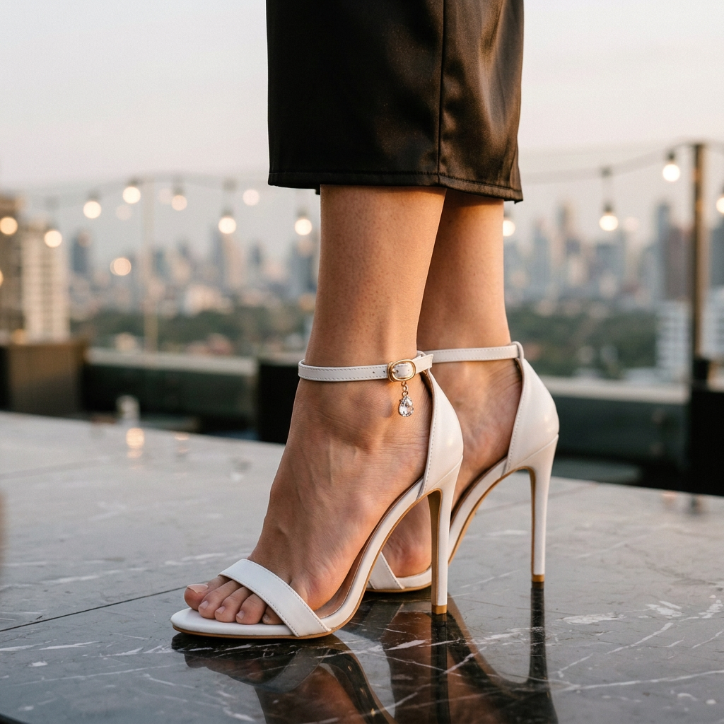 Women's High Heel Sandals Ankle Strap Closure - VibreMode