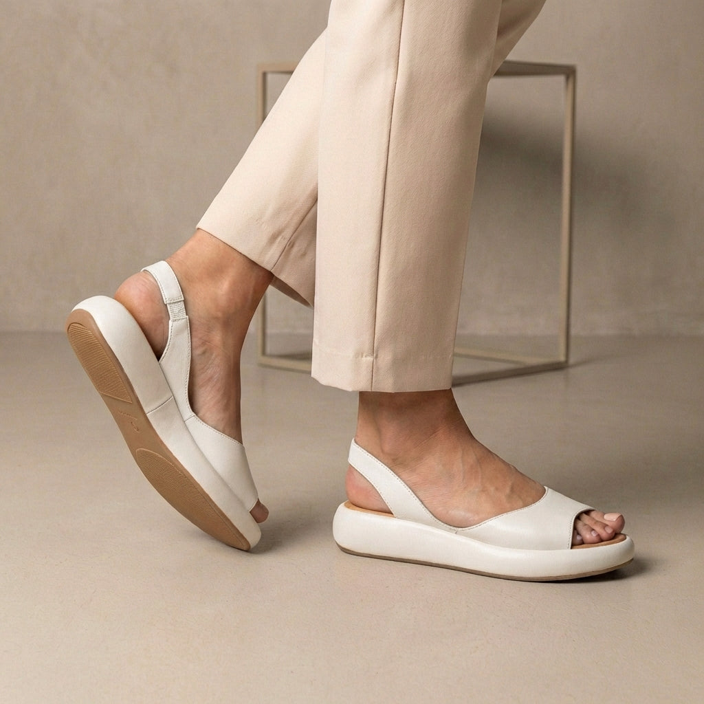 Women's Orthopedic Sandals Peep-Toe Slingback Cushioned Sole