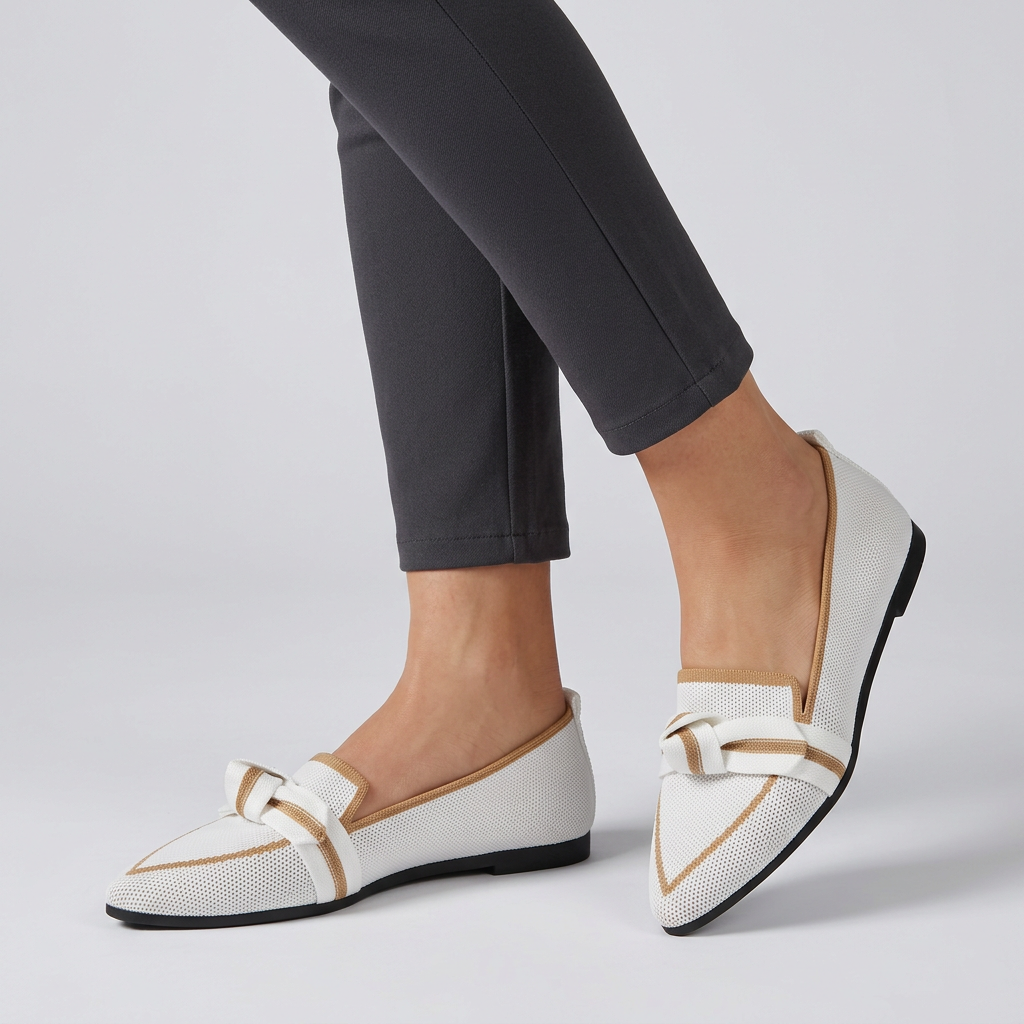 Pointed Toe Leather Loafers Horsebit Detail Brown - VibreMode