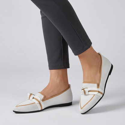 Pointed Toe Leather Loafers Horsebit Detail Brown - VibreMode