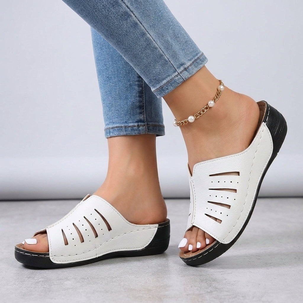 Orthopedic Wedge Slide Sandals