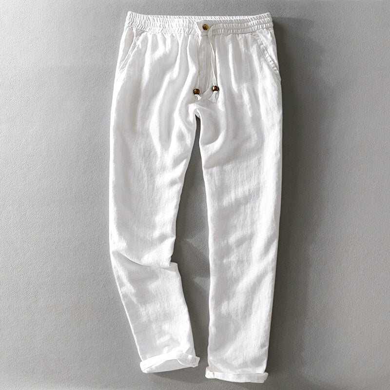 Relaxed Fit Lightweight Linen Pants